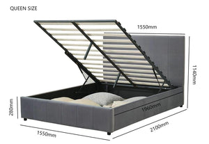 Camila Gas Lift Storage Bed