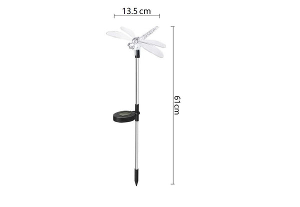 Dragonfly Solar Outdoor Garden Lights (Set of 2)