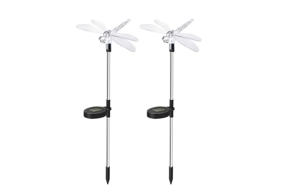 Dragonfly Solar Outdoor Garden Lights (Set of 2)