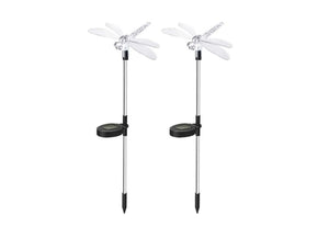 Dragonfly Solar Outdoor Garden Lights (Set of 2)
