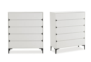 Elaine 5 Drawer Tall Chest - 2 Piece Bundle