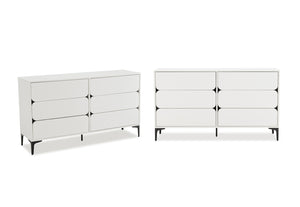 Elaine 6 Drawer Dresser- 2 Piece Bundle