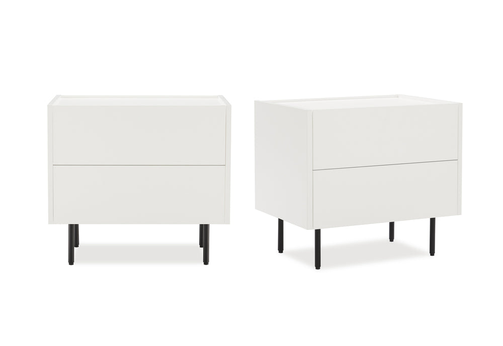 Emerson 2 Drawer Bedside - 2 Piece Bundle