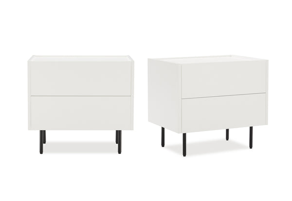 Emerson 2 Drawer Bedside - 2 Piece Bundle