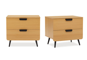 Finley 2 Drawer Bedside - 2 Piece Bundle