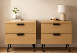 Finley 2 Drawer Bedside - 2 Piece Bundle