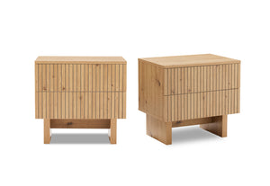 Giselle 2 Drawer Bedside - 2 Piece Bundle