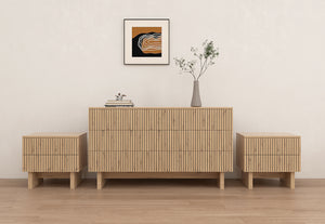 Giselle 6 Drawer Dresser & 2 Drawer Bedside - 3 Piece Bundle
