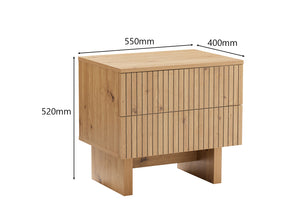 Giselle 2 Drawer Bedside - 2 Piece Bundle
