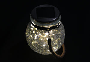 Halo Crack Jar Solar Outdoor Light