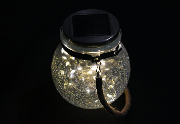 Halo Crack Jar Solar Outdoor Light