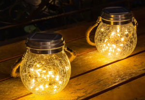 Halo Crack Jar Solar Outdoor Light