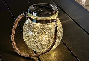Halo Crack Jar Solar Outdoor Light