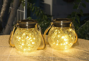 Halo Crack Jar Solar Outdoor Light