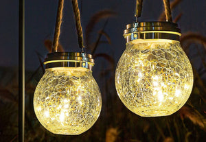 Halo Crack Jar Solar Outdoor Light