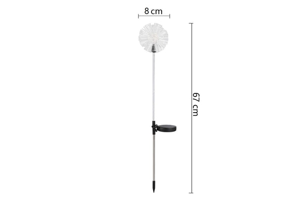 Hydrangea Solar Outdoor Garden Lights (Set of 2)