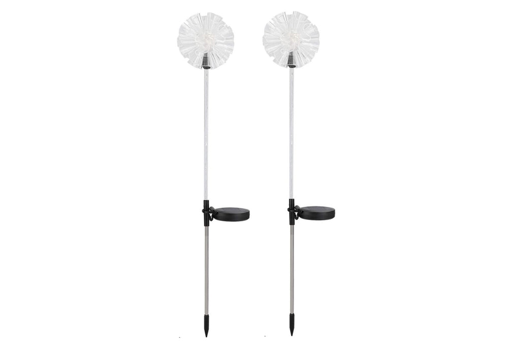 Hydrangea Solar Outdoor Garden Lights (Set of 2)