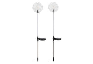 Hydrangea Solar Outdoor Garden Lights (Set of 2)