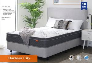 Harbour City Mattress - Medium Feel 3 Zoned Pocket Spring