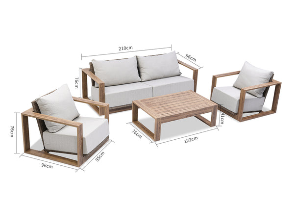 Ikaria 4pce Outdoor Lounge Setting
