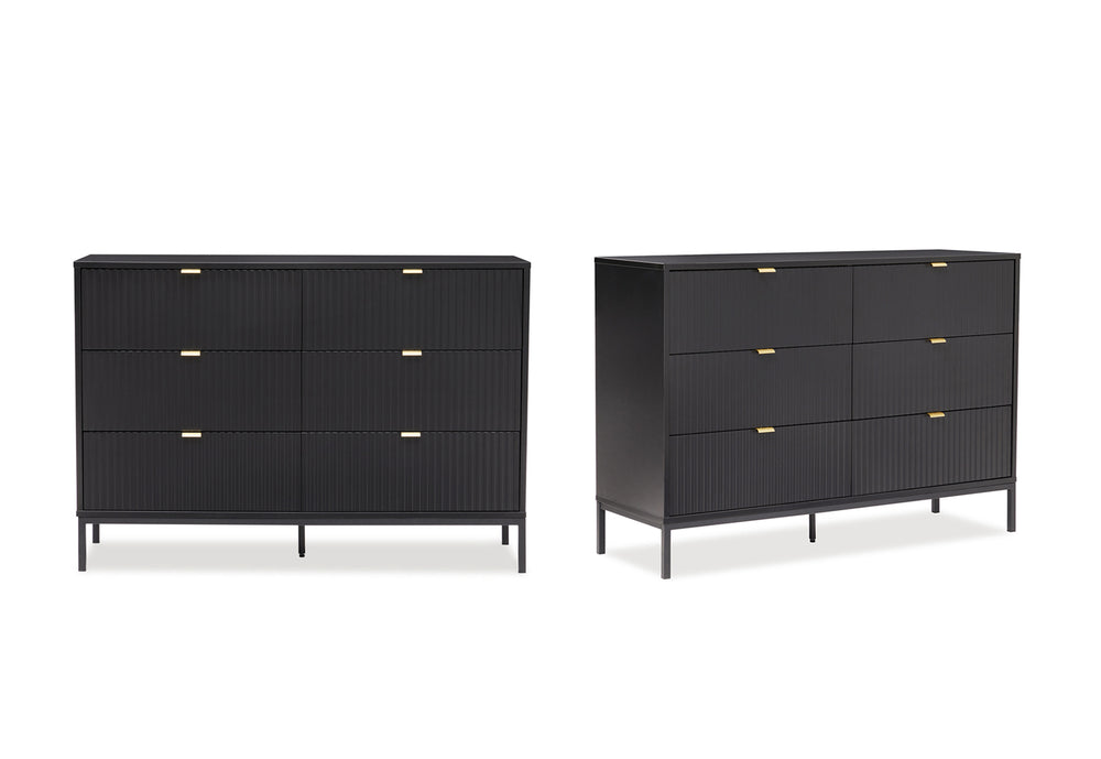 Imani 6 Drawer Dresser - 2 Piece Bundle