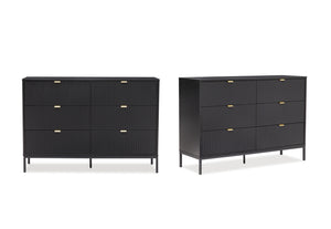 Imani 6 Drawer Dresser - 2 Piece Bundle
