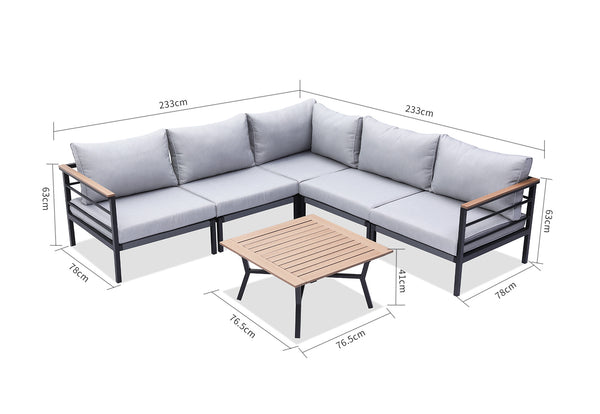 Ios Outdoor Corner Lounge Setting