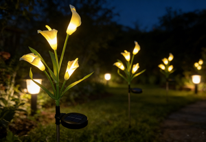Calla Lilies Solar Outdoor Garden Light