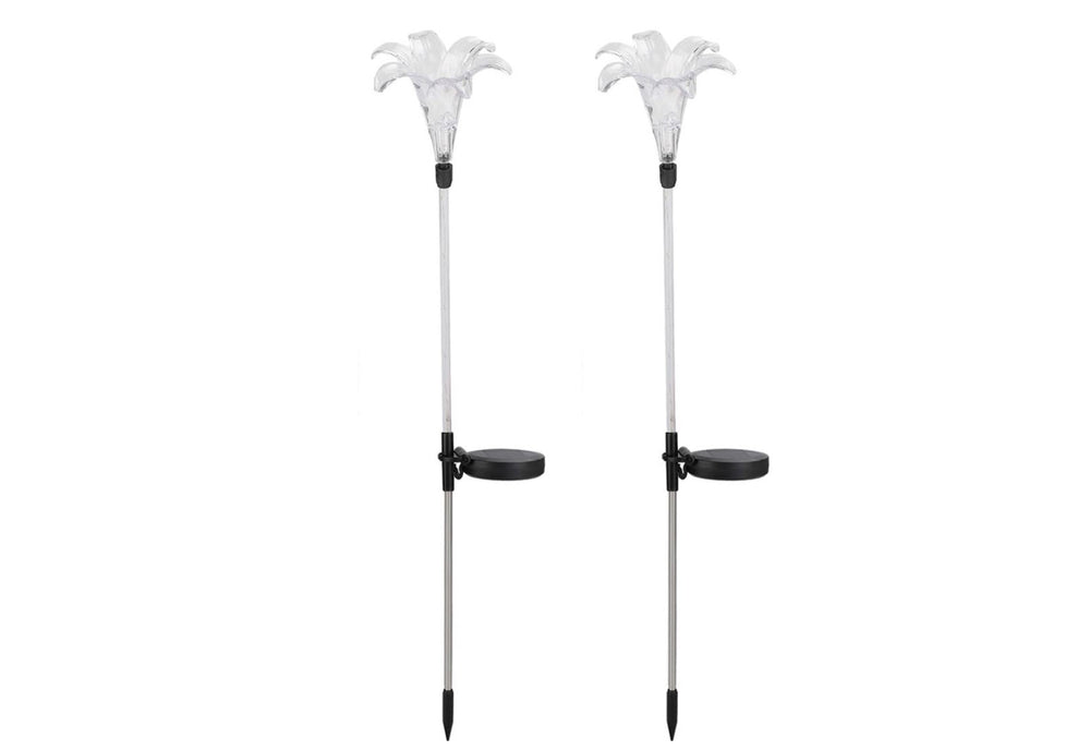 Lilly Solar Outdoor Garden Lights (Set of 2)