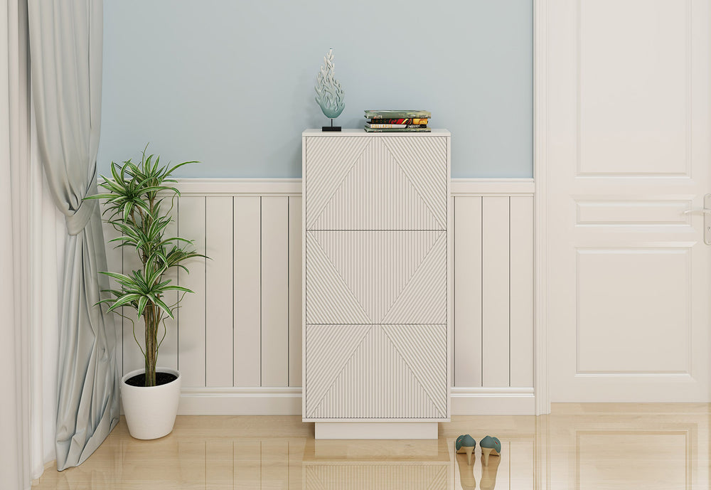 Lucia 3 Door Shoe Cabinet