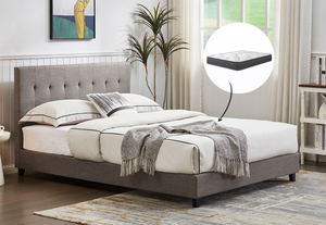 Mia Double Bed & Harbour City Double Mattress Bundle