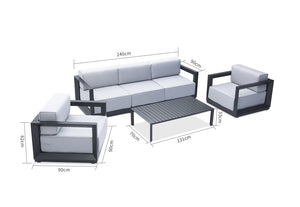 Milos 4pce Outdoor Lounge Setting