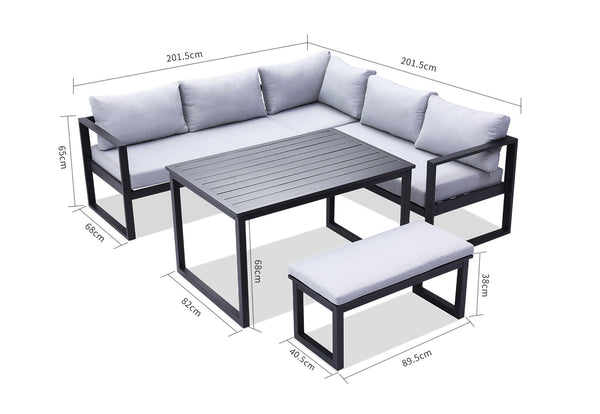 Mykonos Outdoor Lounge Dining Set