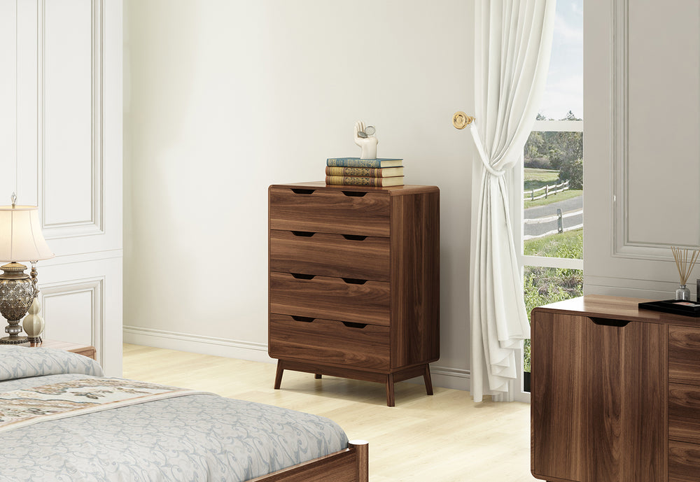 Olive 4 Drawer Tall Chest