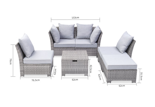 Paxos 6pce Modular Lounge Setting