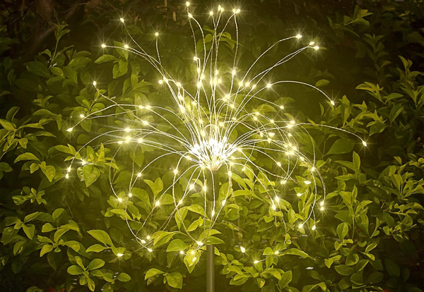 Raven Fireworks Solar Outdoor Garden Lights (Set of 2)