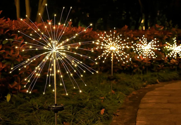 Raven Fireworks Solar Outdoor Garden Lights (Set of 2)
