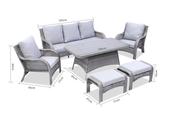 Samos Outdoor Lounge Dining Set