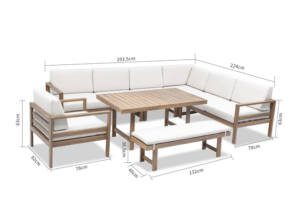 Santorini Outdoor Lounge Dining Set