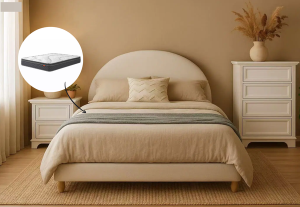Sophia Queen Bed & Harbour City Queen Mattress Bundle