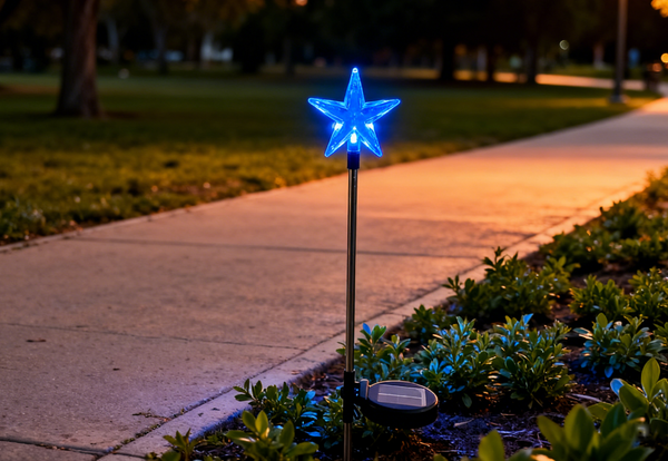 Star Solar Outdoor Garden Lights (Set of 2)