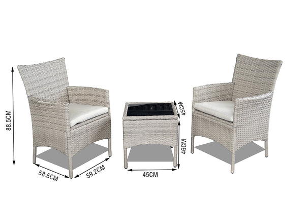 St Kilda 3 Piece Outdoor Setting