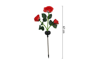 Sweetheart Rose Solar Outdoor Garden Light