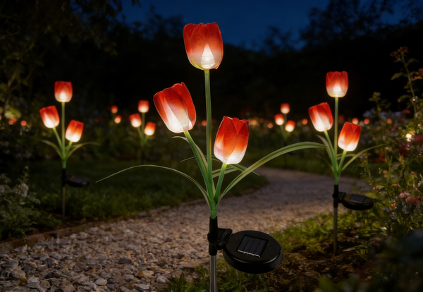 Tulip Solar Outdoor Garden Light