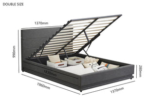 Victoria Gas Lift Storage Bed with LED