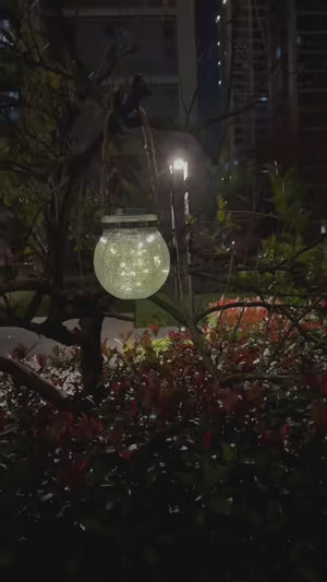 Halo Crack Jar Solar Outdoor Light